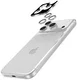 AVY iPhone 17 Pro / 17 Pro Max Camera Protector Rings Glitter Zilver afbeelding 2