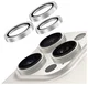 AVY iPhone 15 Pro / 15 Pro Max Camera Protector Rings Glitter Zilver afbeelding 1