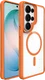 Buddi Hybrid Samsung S26 Ultra Hoesje MagSafe Back Cover Transparant Oranje afbeelding 8