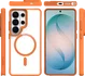 Buddi Hybrid Samsung S26 Ultra Hoesje MagSafe Back Cover Transparant Oranje afbeelding 10