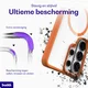 Buddi Hybrid Samsung S26 Ultra Hoesje MagSafe Back Cover Transparant Oranje afbeelding 2