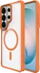Buddi Hybrid Samsung S26 Ultra Hoesje MagSafe Back Cover Transparant Oranje