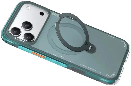 TORRAS Ostand Q3 Air Apple iPhone 17 Pro Max Hoesje MagSafe 360° Kickstand Groen afbeelding 7