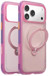TORRAS Ostand Q3 Air Apple iPhone 17 Pro Hoesje MagSafe 360° Kickstand Roze afbeelding