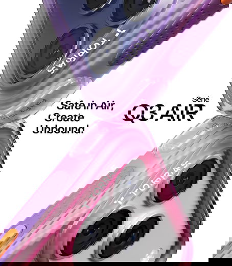 TORRAS Ostand Q3 Air iPhone 17 Pro Max Hoesje MagSafe 360° Kickstand Roze afbeelding 7