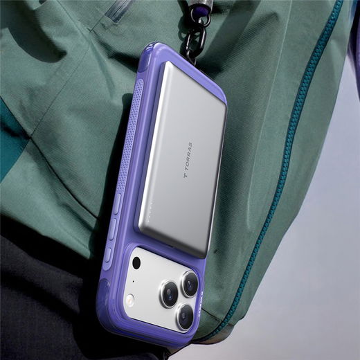 TORRAS Ostand O3 Air iPhone 17 Pro Max Hoesje MagSafe 360° Kickstand Zwart afbeelding 8