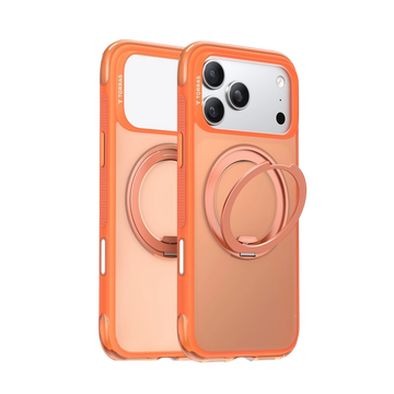 TORRAS Ostand O3 Air iPhone 17 Pro Max Hoesje MagSafe 360° Kickstand Oranje