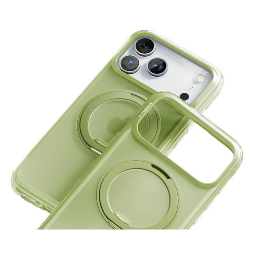 TORRAS Ostand O3 Air Apple iPhone 17 Pro Hoesje MagSafe 360° Kickstand Groen afbeelding 8