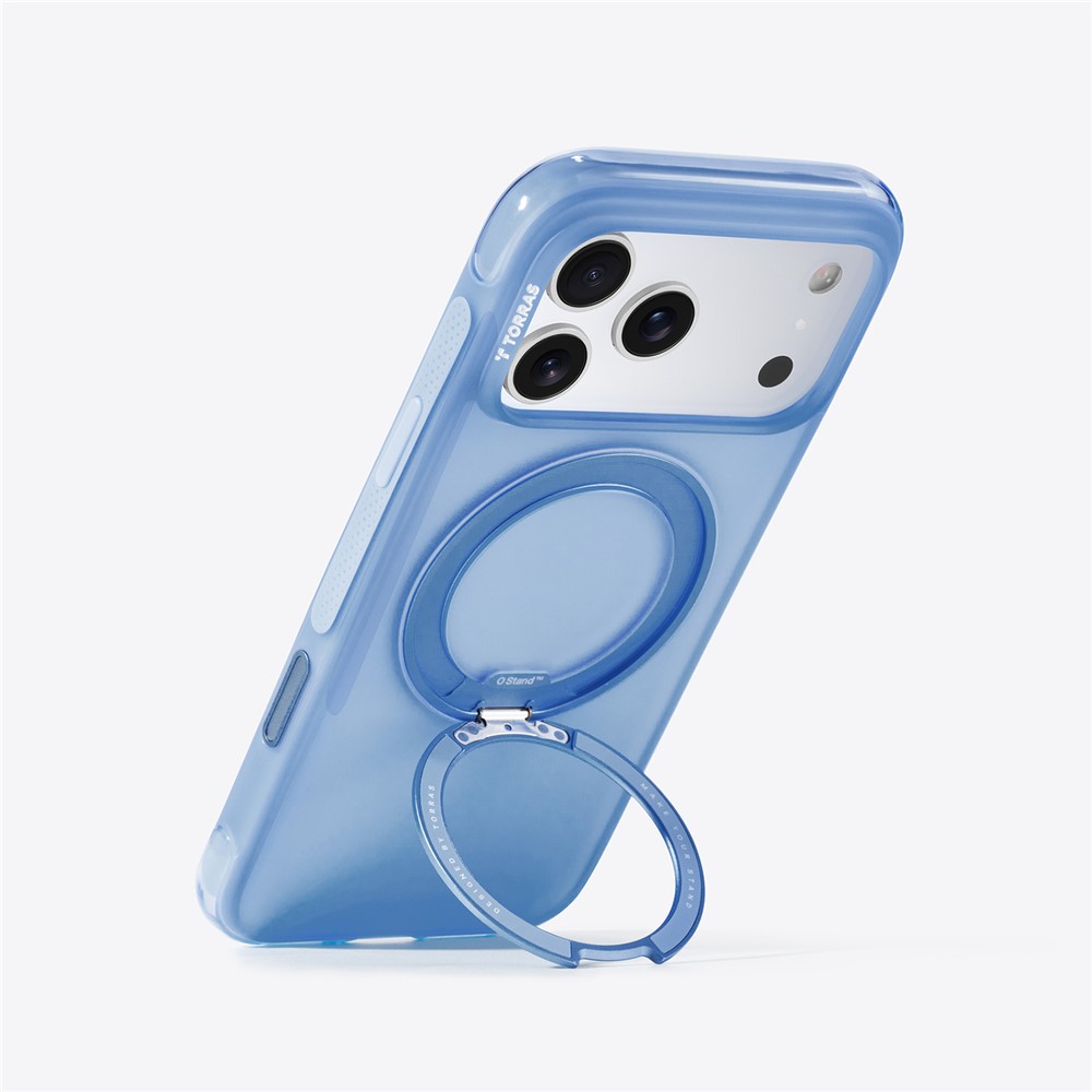 TORRAS Ostand O3 Air iPhone 17 Pro Max Hoesje MagSafe 360° Kickstand Groen afbeelding 8