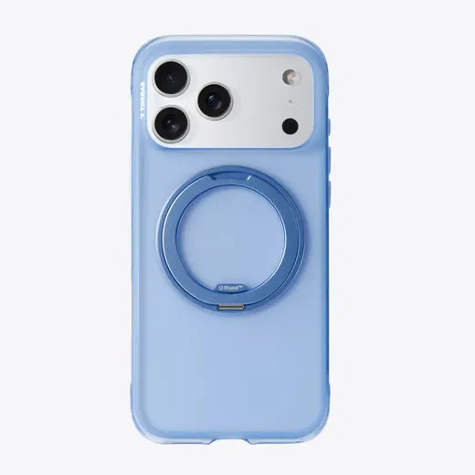 TORRAS Ostand O3 Air Apple iPhone 17 Pro Hoesje MagSafe 360° Kickstand Blauw afbeelding 9