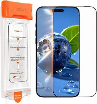 TORRAS OrigArmor iPhone 17 Pro 9H+ Glass Screen Protector Installatietray