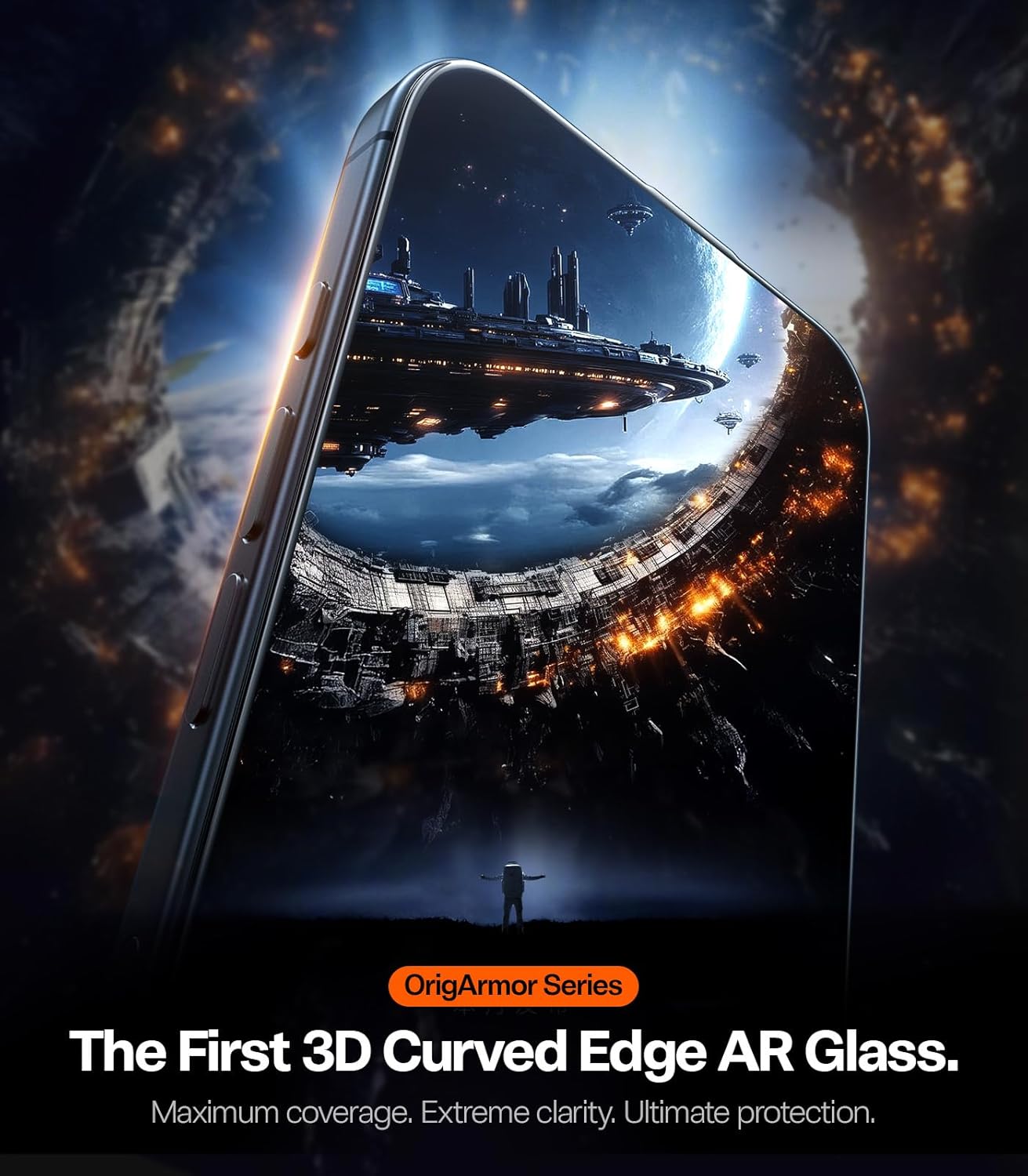 TORRAS OrigArmor iPhone 17 Pro 9H+ Glass Screen Protector Installatietray afbeelding 2