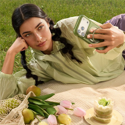 TORRAS Ostand O3 Air Apple iPhone 16 Pro Max Hoesje MagSafe 360° Kickstand Zwart afbeelding 4