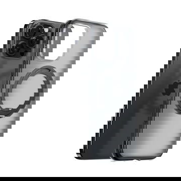 TORRAS Ostand O3 Air Apple iPhone 16 Pro Max Hoesje MagSafe 360° Kickstand Zwart