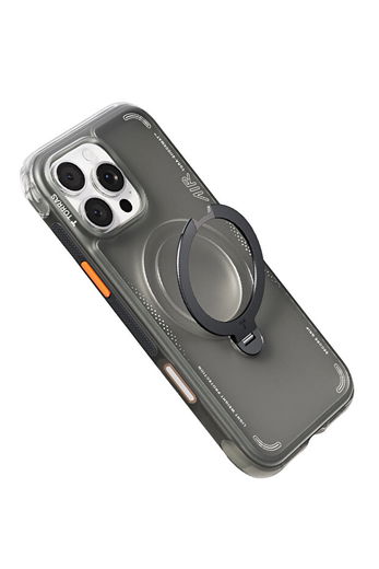 TORRAS Ostand Q3 Air Apple iPhone 16 Pro Max Hoesje MagSafe 360° Kickstand Zwart afbeelding 12