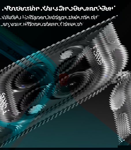 TORRAS Ostand Q3 Air Apple iPhone 16 Pro Max Hoesje MagSafe 360° Kickstand Zwart afbeelding 8