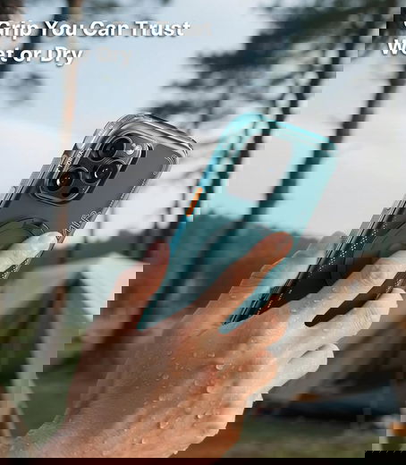 TORRAS Ostand Q3 Air Apple iPhone 16 Pro Max Hoesje MagSafe 360° Kickstand Groen afbeelding 10