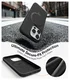 TORRAS Q Pro Silicone iPhone 16 Pro Hoesje MagSafe 360° Kickstand Zwart afbeelding 6