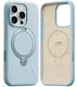 TORRAS Q Pro Silicone iPhone 16 Pro Hoesje MagSafe 360° Kickstand Blauw afbeelding 3