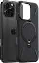 TORRAS Q Pro Silicone iPhone 16 Pro Max Hoesje MagSafe 360° Kickstand Zwart