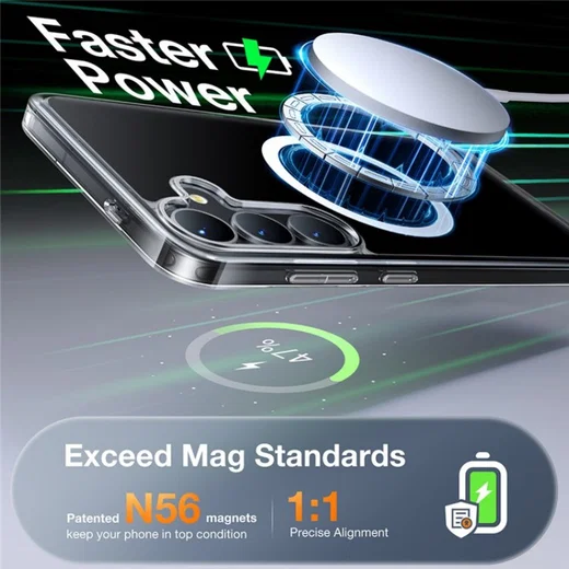 TORRAS Guardian Magnetic Samsung Galaxy S26 Plus Hoesje MagSafe Transparant afbeelding 5