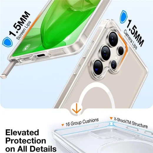 CANSHN Magnetisch für iPhone 15 Hülle für MagSafe Schutzhülle Samtige
