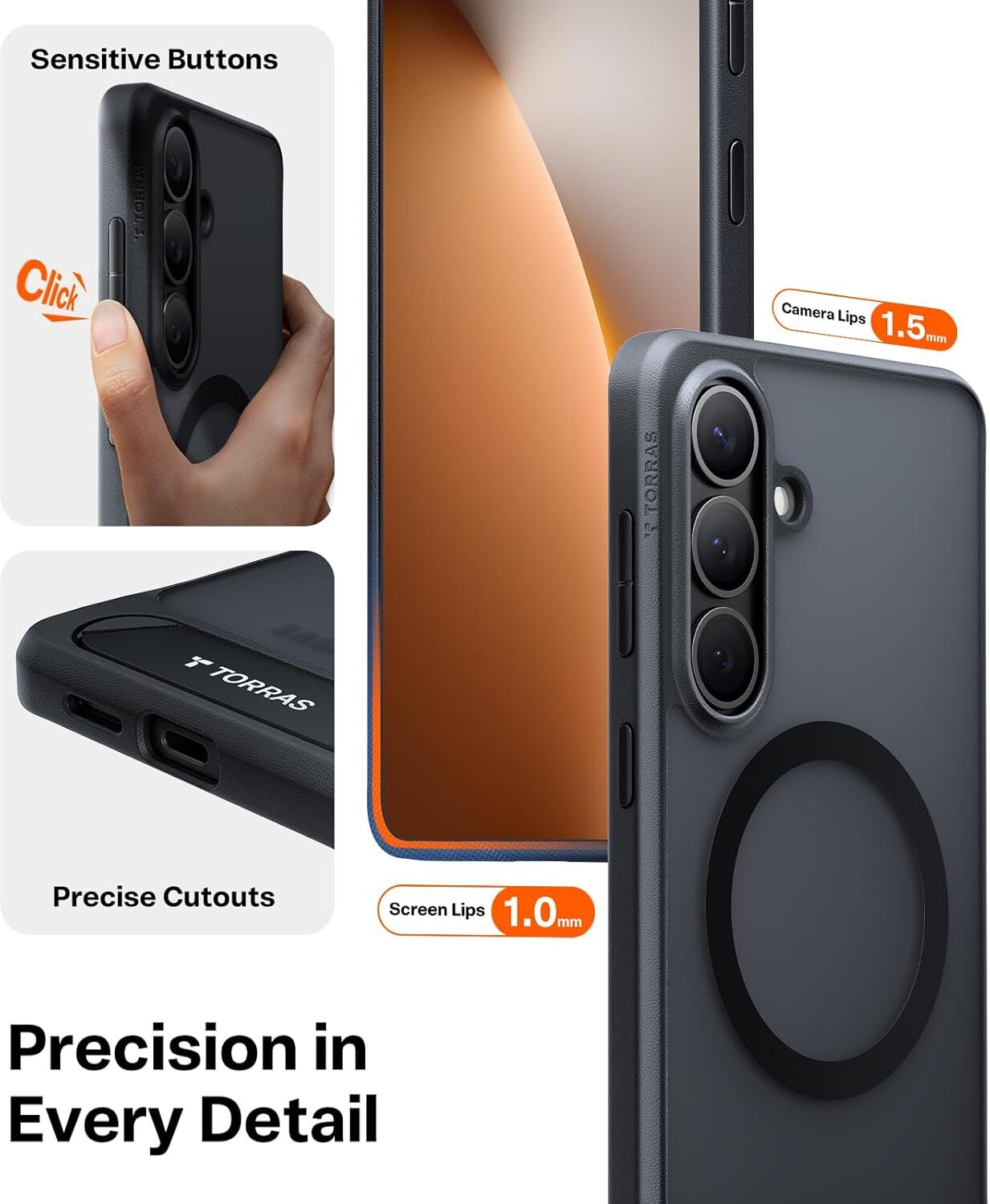 TORRAS Ostand L1 Guardian Magnetic Hoesje Samsung Galaxy S26 Zwart afbeelding 8