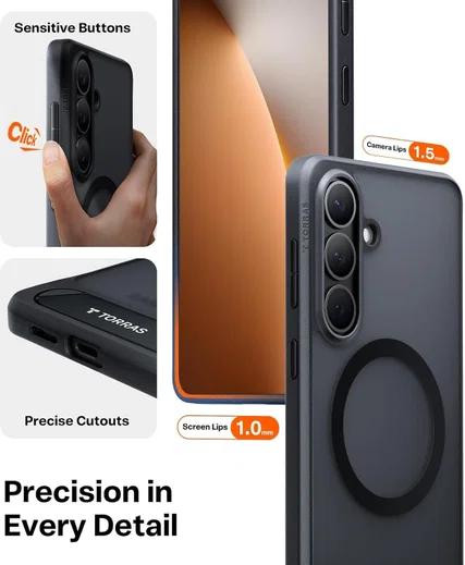 TORRAS Ostand L1 Guardian Magnetic Hoesje Samsung Galaxy S26 Zwart afbeelding 8