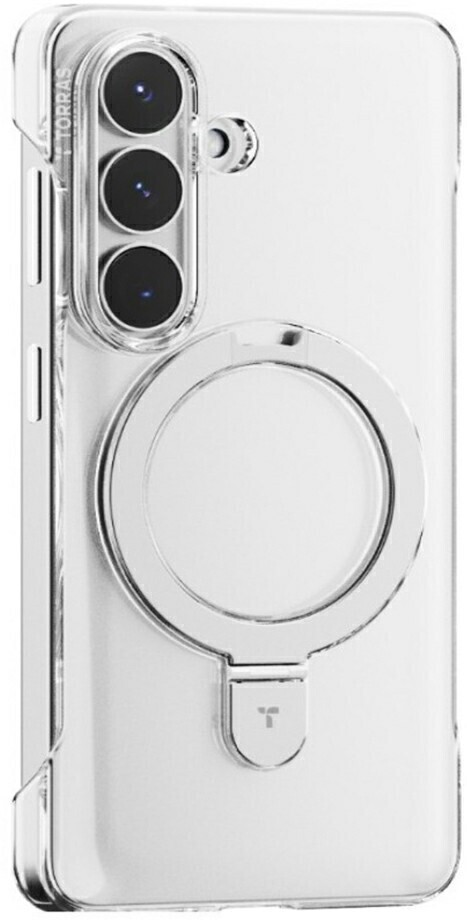 TORRAS Ostand Spin Samsung Galaxy S26 Hoesje MagSafe Stand Transparant afbeelding 2