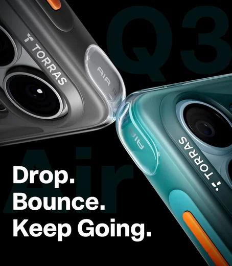 TORRAS Ostand Q3 Air Samsung Galaxy S26 Ultra Hoes MagSafe 360° Kickstand Zwart afbeelding 2