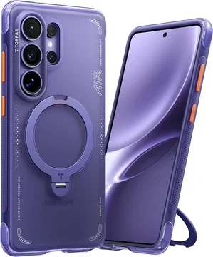 TORRAS Ostand Q3 Air Samsung Galaxy S26 Ultra Hoes MagSafe 360° Kickstand Paars
