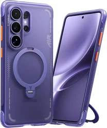 TORRAS Ostand Q3 Air Samsung Galaxy S26 Ultra Hoes MagSafe 360° Kickstand Paars afbeelding
