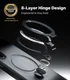 TORRAS Ostand Spin Samsung Galaxy S26 Plus Hoesje 360° MagSafe Stand Zwart afbeelding 5