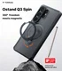 TORRAS Ostand Spin Samsung Galaxy S26 Ultra Hoesje 360° MagSafe Stand Zwart afbeelding 4