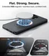 TORRAS Ostand Spin Samsung Galaxy S26 Ultra Hoesje 360° MagSafe Stand Zwart afbeelding 8