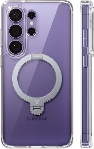 TORRAS Ostand Spin Samsung Galaxy S26 Ultra Hoesje 360° MagSafe Stand Clear afbeelding 9