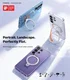TORRAS Ostand Spin Samsung Galaxy S26 Ultra Hoesje 360° MagSafe Stand Clear afbeelding 6