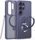 TORRAS Ostand Spin Samsung Galaxy S26 Ultra Hoesje 360° MagSafe Stand Paars afbeelding 1