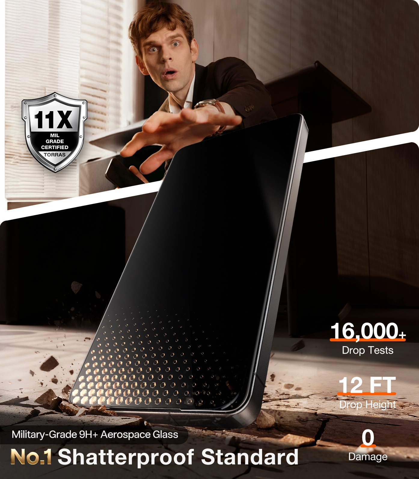 TORRAS Install Master Samsung Galaxy S26 Ultra Privacy Glass Screen Protector afbeelding 5