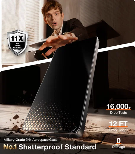 TORRAS Install Master Samsung Galaxy S26 Ultra Privacy Glass Screen Protector afbeelding 5