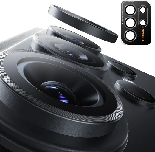 TORRAS LensGuard Samsung Galaxy S26 Ultra Camera Protector Zwart afbeelding 2