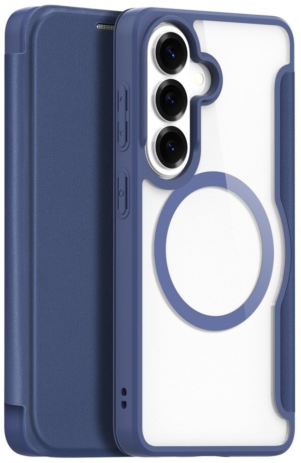 Dux Ducis Skin X Pro Samsung Galaxy S26 Hoesje MagSafe Book Case Blauw afbeelding 1