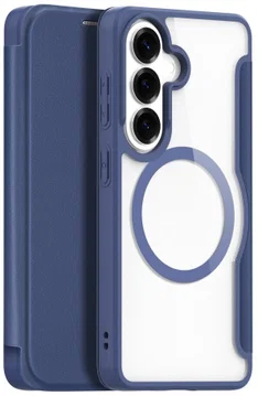 Dux Ducis Skin X Pro Samsung Galaxy S26 Hoesje MagSafe Book Case Blauw