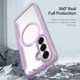 Dux Ducis Skin X Pro Samsung Galaxy S26 Hoesje MagSafe Book Case Paars Roze afbeelding 2
