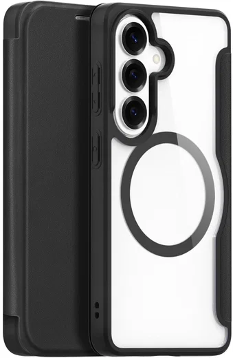 Dux Ducis Skin X Pro Samsung Galaxy S26 Plus Hoesje MagSafe Book Case Zwart afbeelding 1