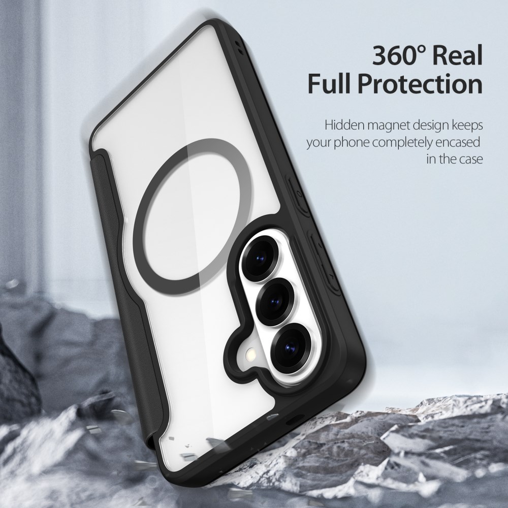 Dux Ducis Skin X Pro Samsung Galaxy S26 Plus Hoesje MagSafe Book Case Zwart afbeelding 2