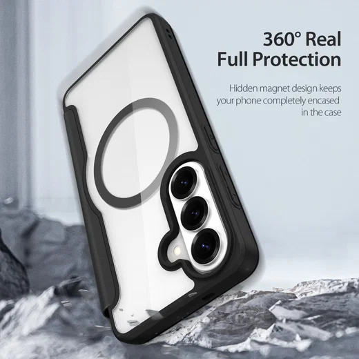 Dux Ducis Skin X Pro Samsung Galaxy S26 Plus Hoesje MagSafe Book Case Zwart afbeelding 2
