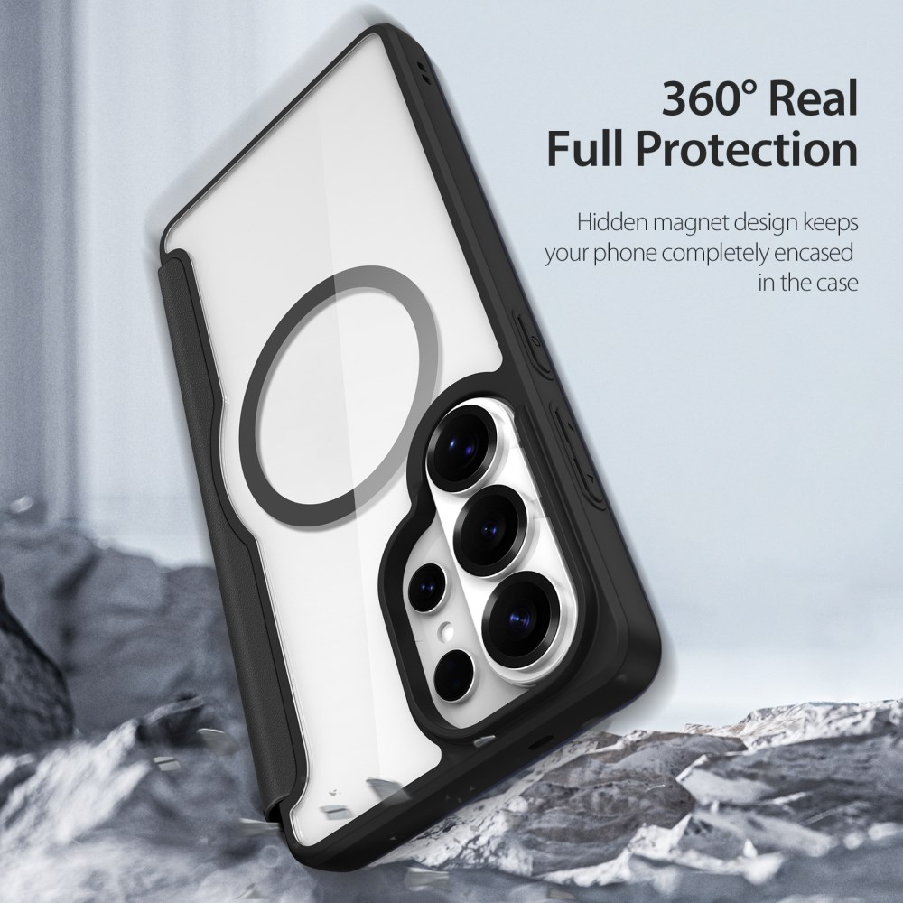 Dux Ducis Skin X Pro Samsung S26 Ultra Hoesje MagSafe Book Case Zwart afbeelding 2