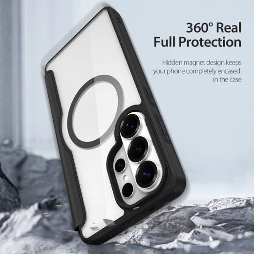 Dux Ducis Skin X Pro Samsung S26 Ultra Hoesje MagSafe Book Case Zwart afbeelding 2