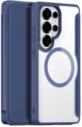 Dux Ducis Skin X Pro Samsung S26 Ultra Hoesje MagSafe Book Case Blauw afbeelding